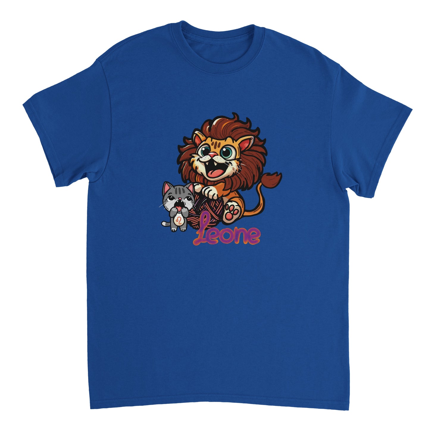 T-shirt girocollo unisex leone