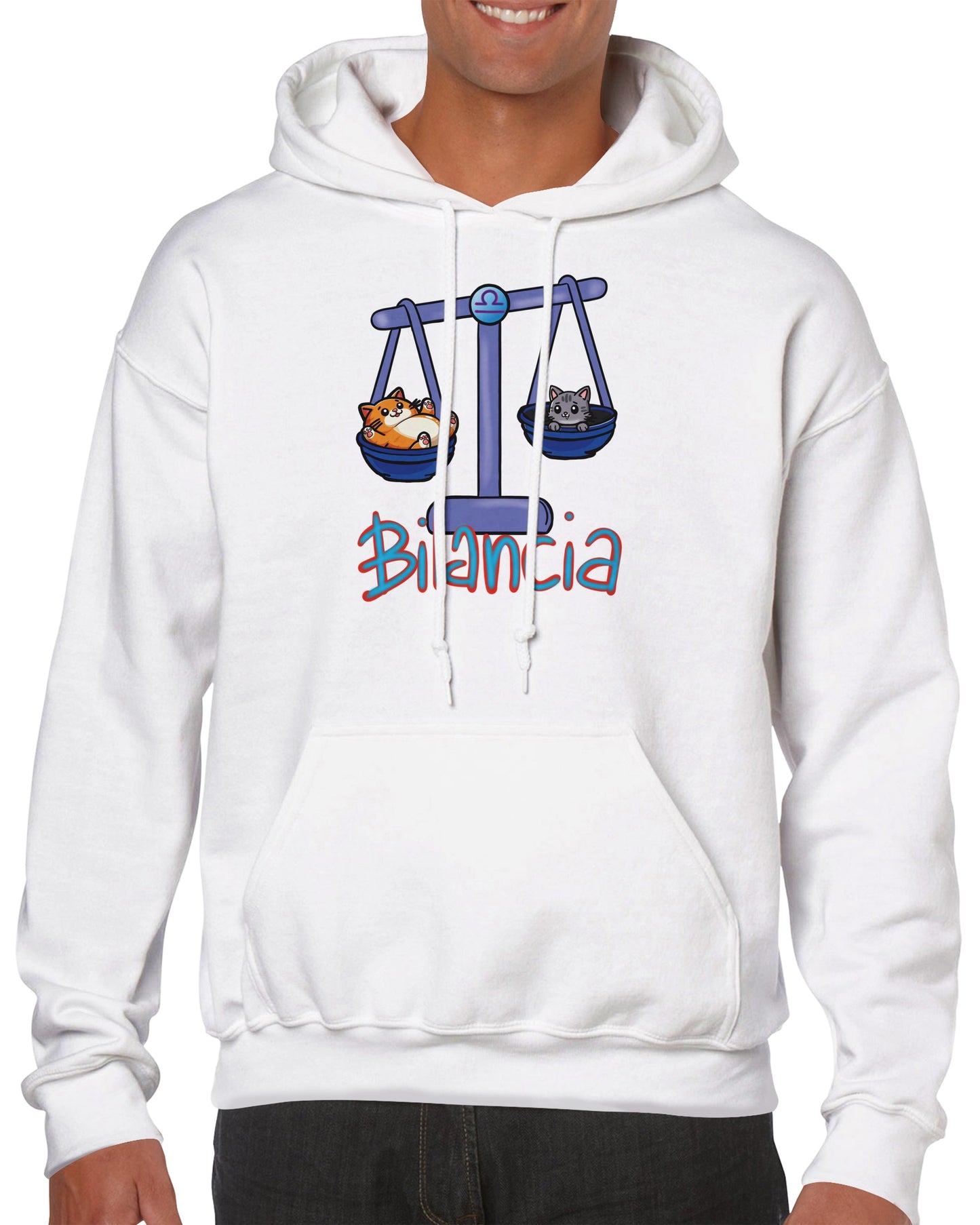 Felpa con cappuccio classica unisex bilancia