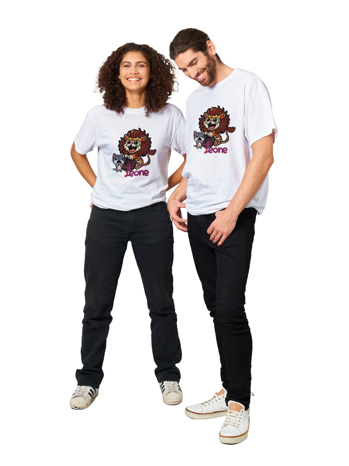 T-shirt girocollo unisex leone