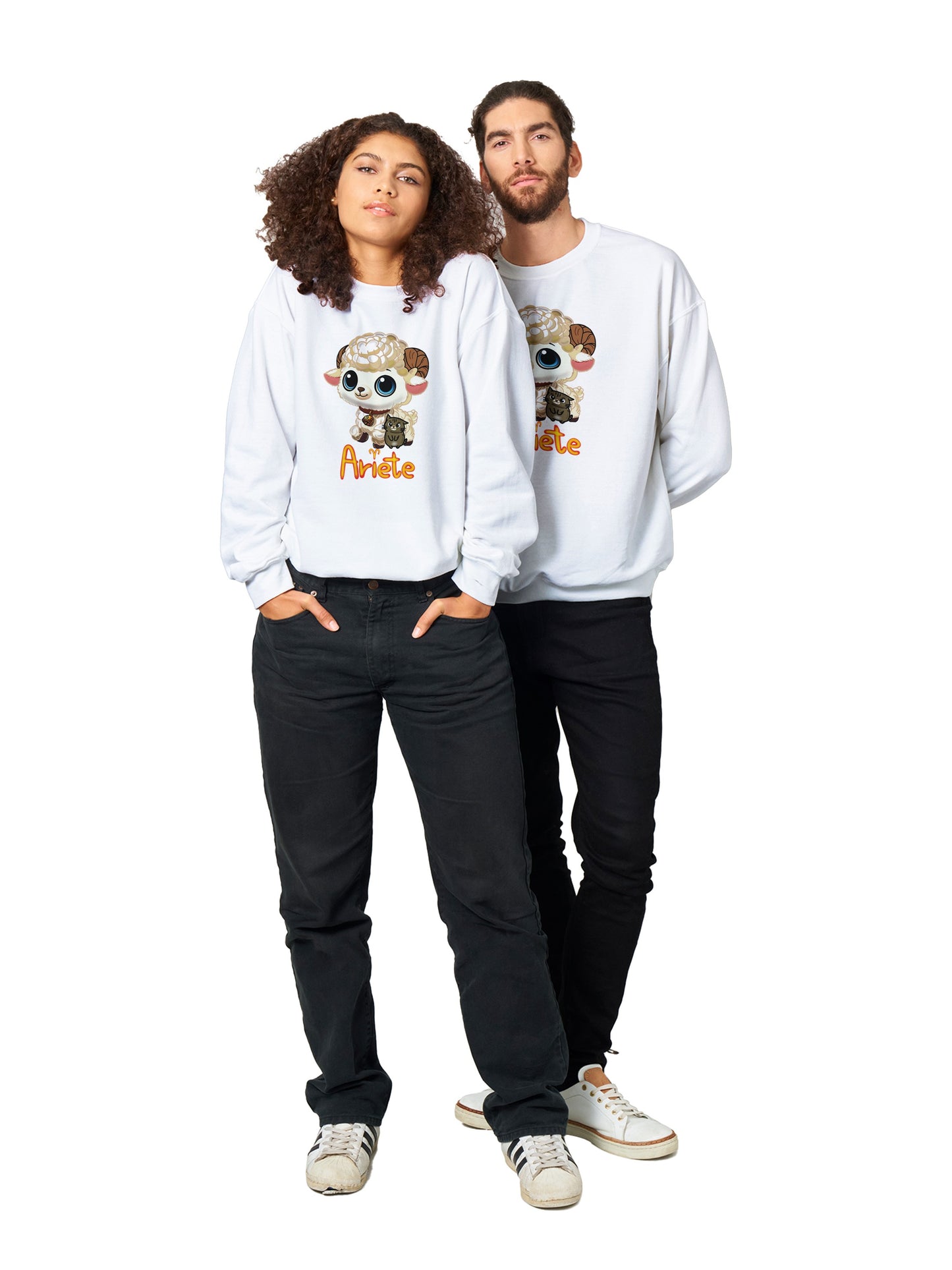 Felpa girocollo classica unisex ariete