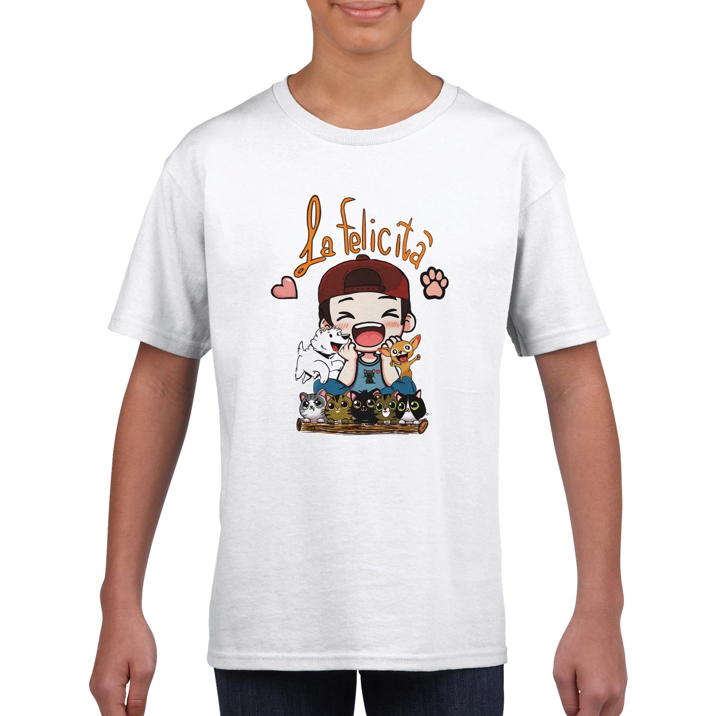 T-shirt girocollo classica per bambini