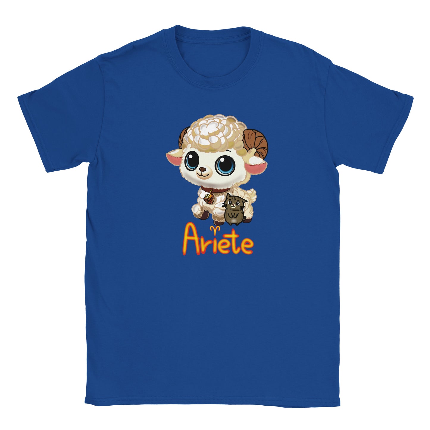 T-shirt girocollo classica per bambini ariete