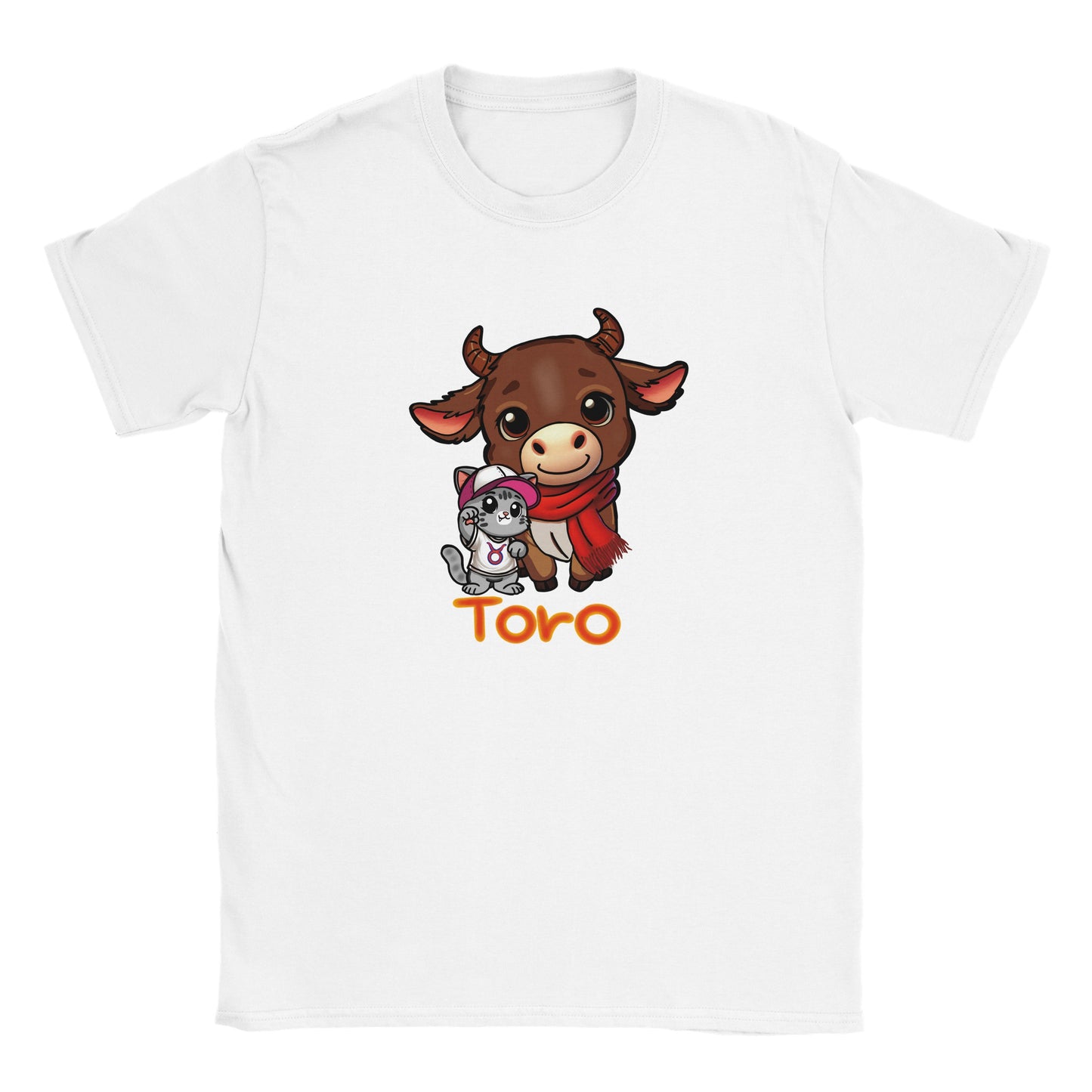 T-shirt girocollo classica per bambini toro