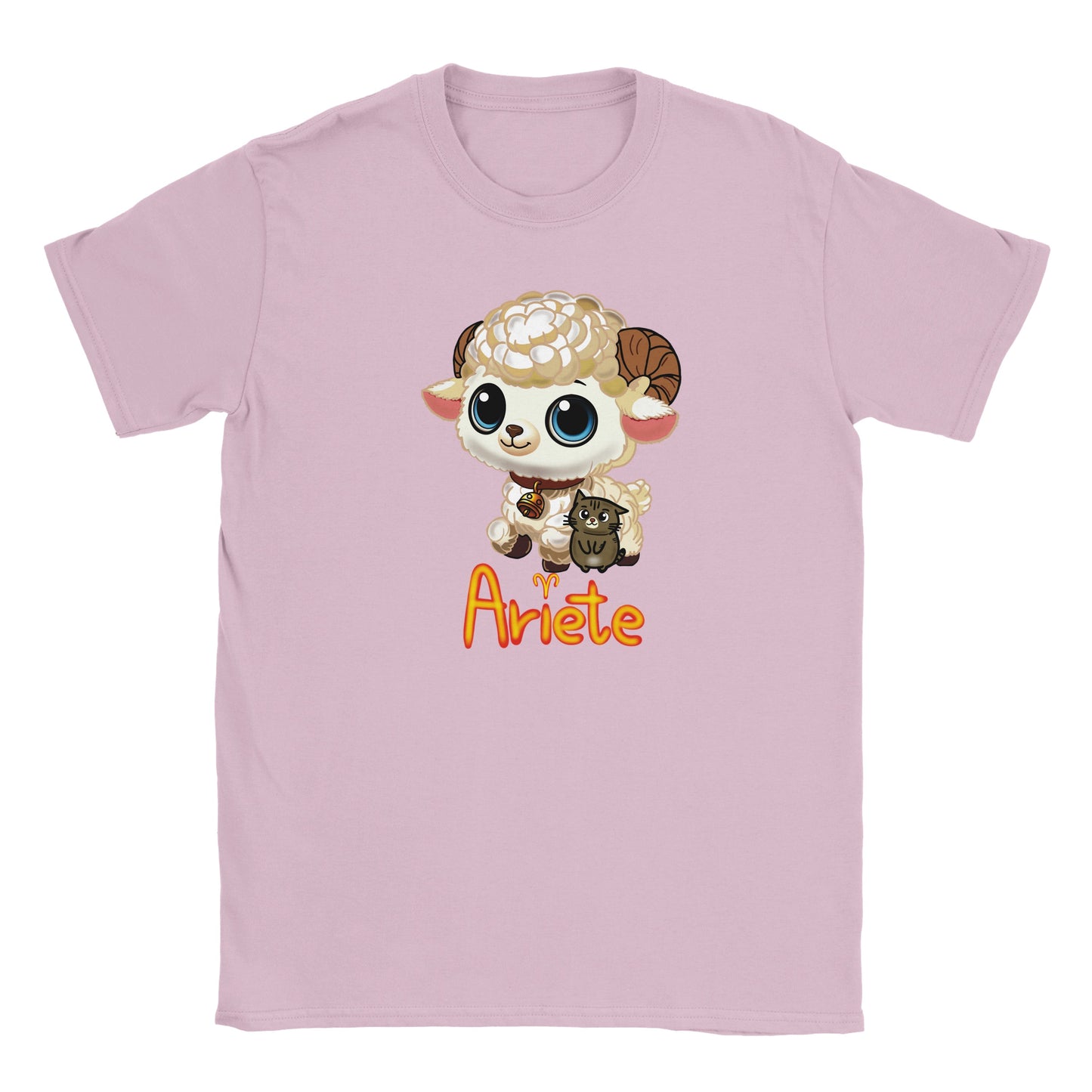 T-shirt girocollo classica per bambini ariete