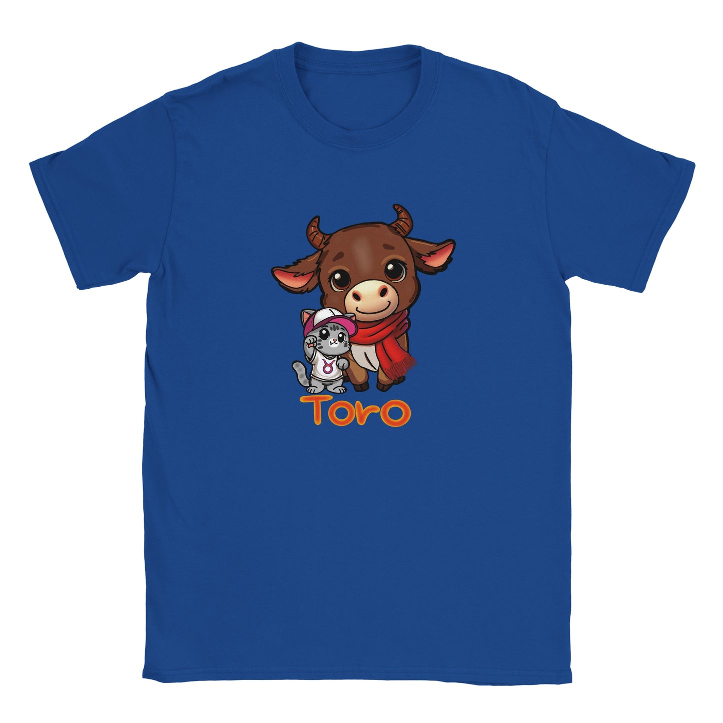 T-shirt girocollo classica per bambini toro