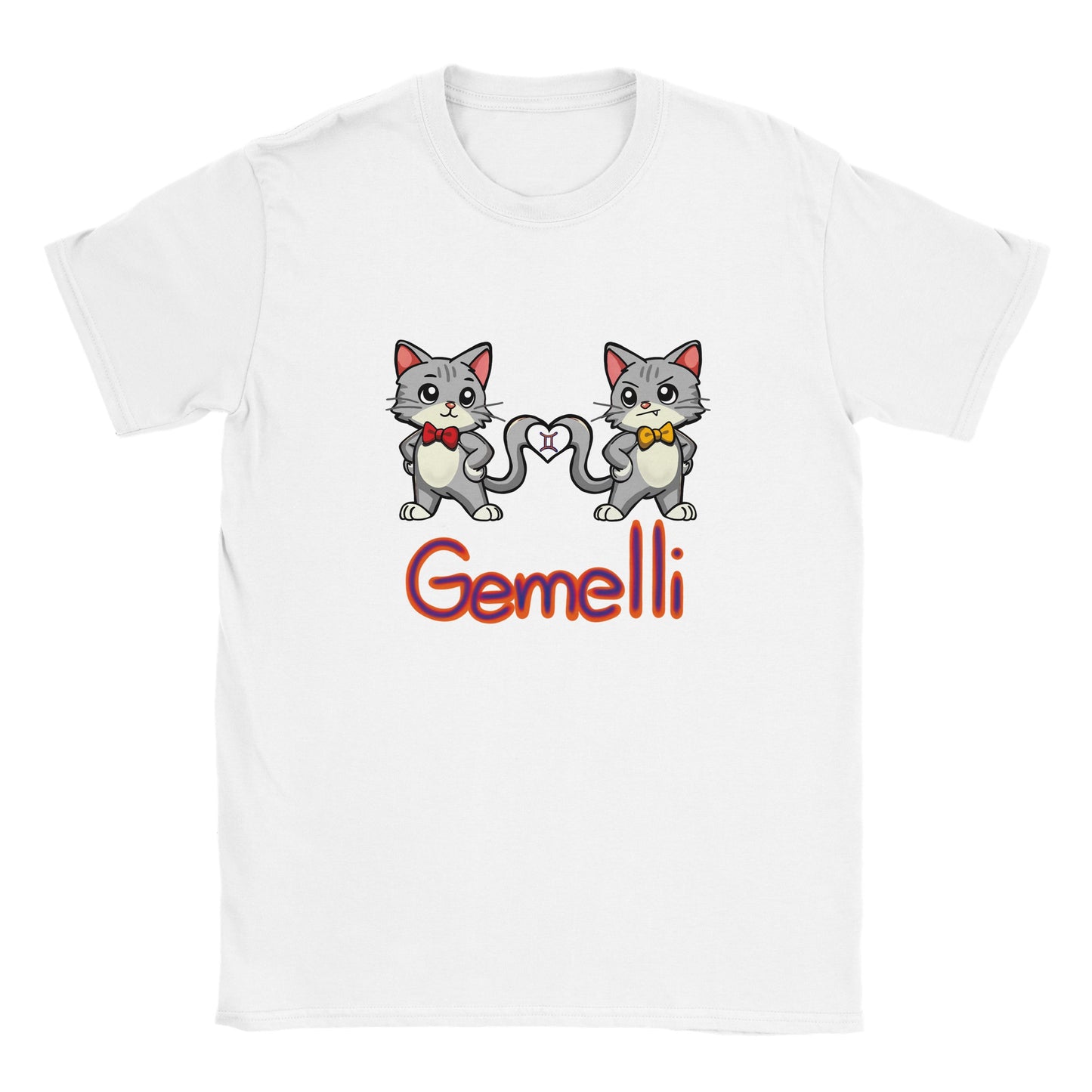 T-shirt girocollo classica per bambini gemelli