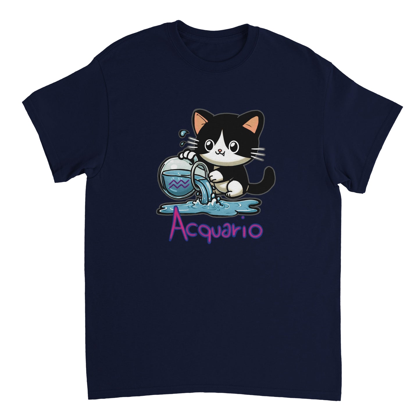 T-shirt girocollo unisex acquario