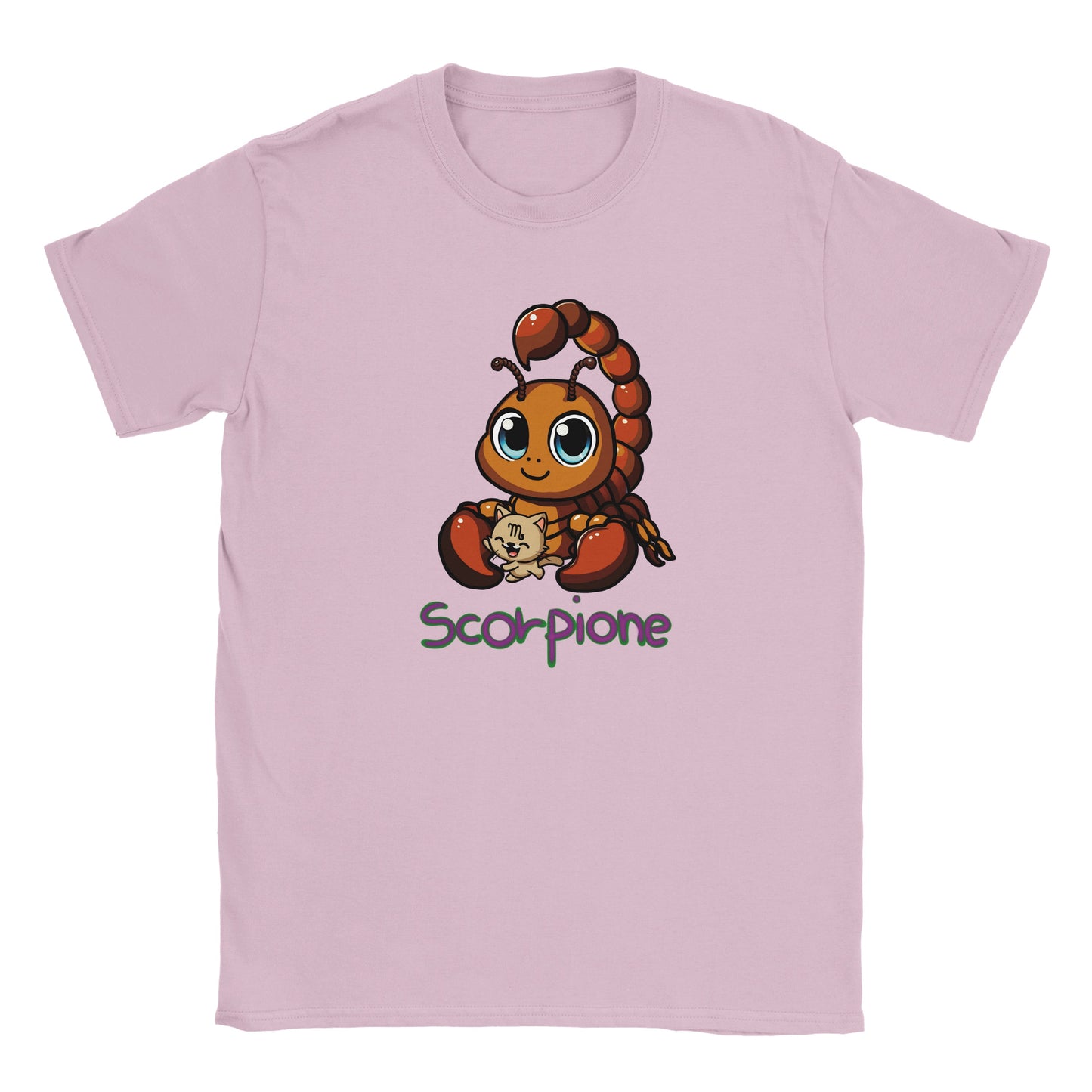 T-shirt girocollo classica per bambini scorpione