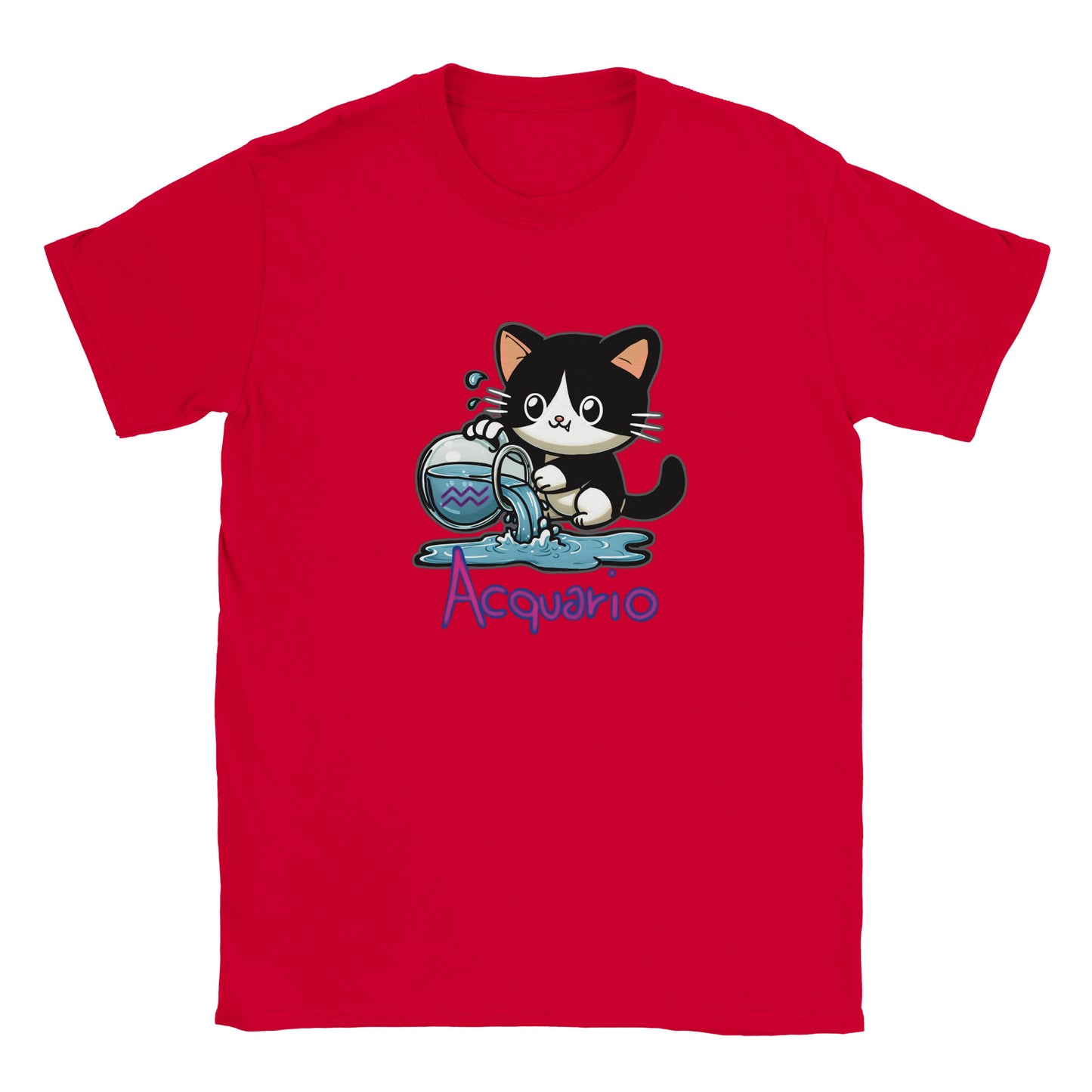 T-shirt girocollo classica per bambini acquario