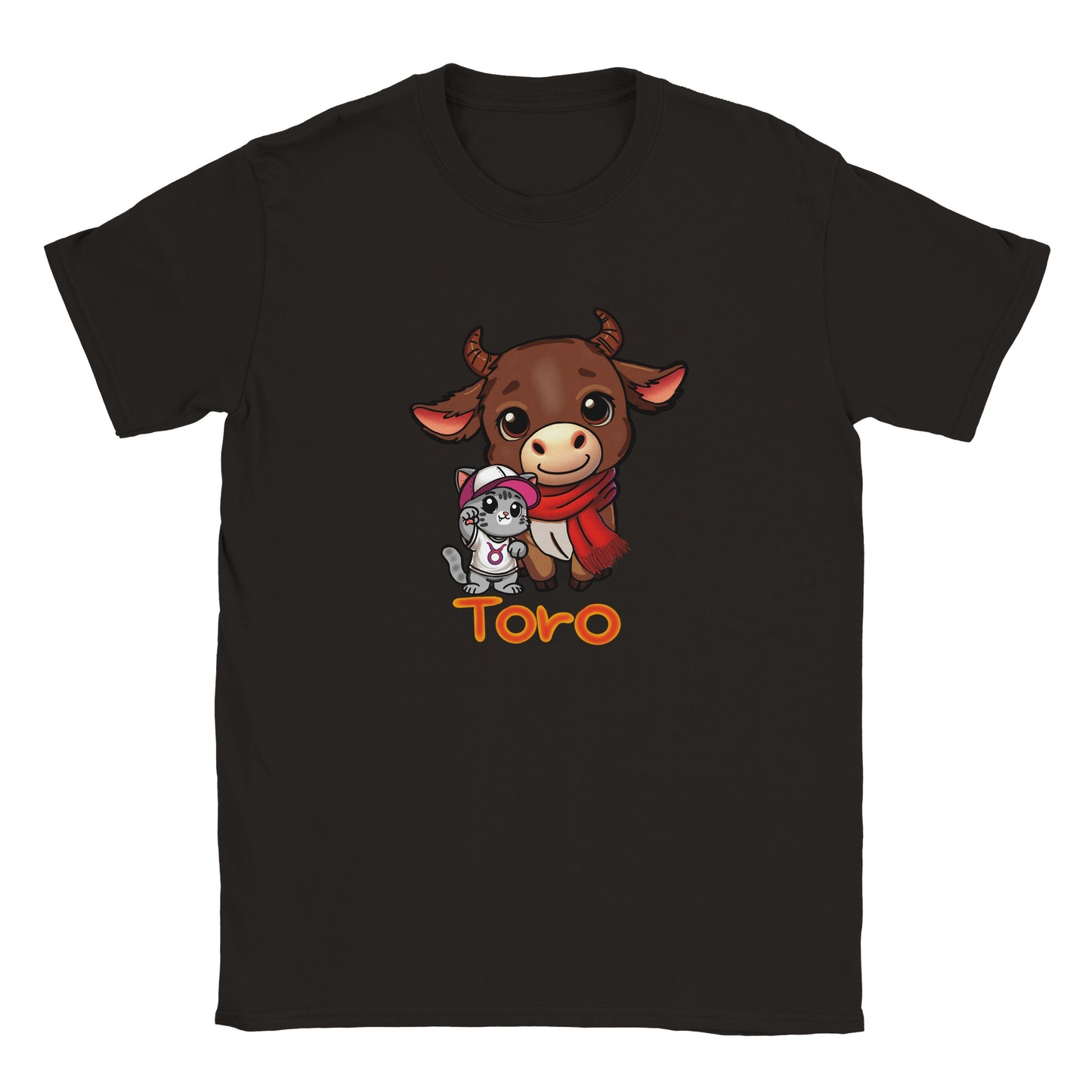 T-shirt girocollo classica per bambini toro