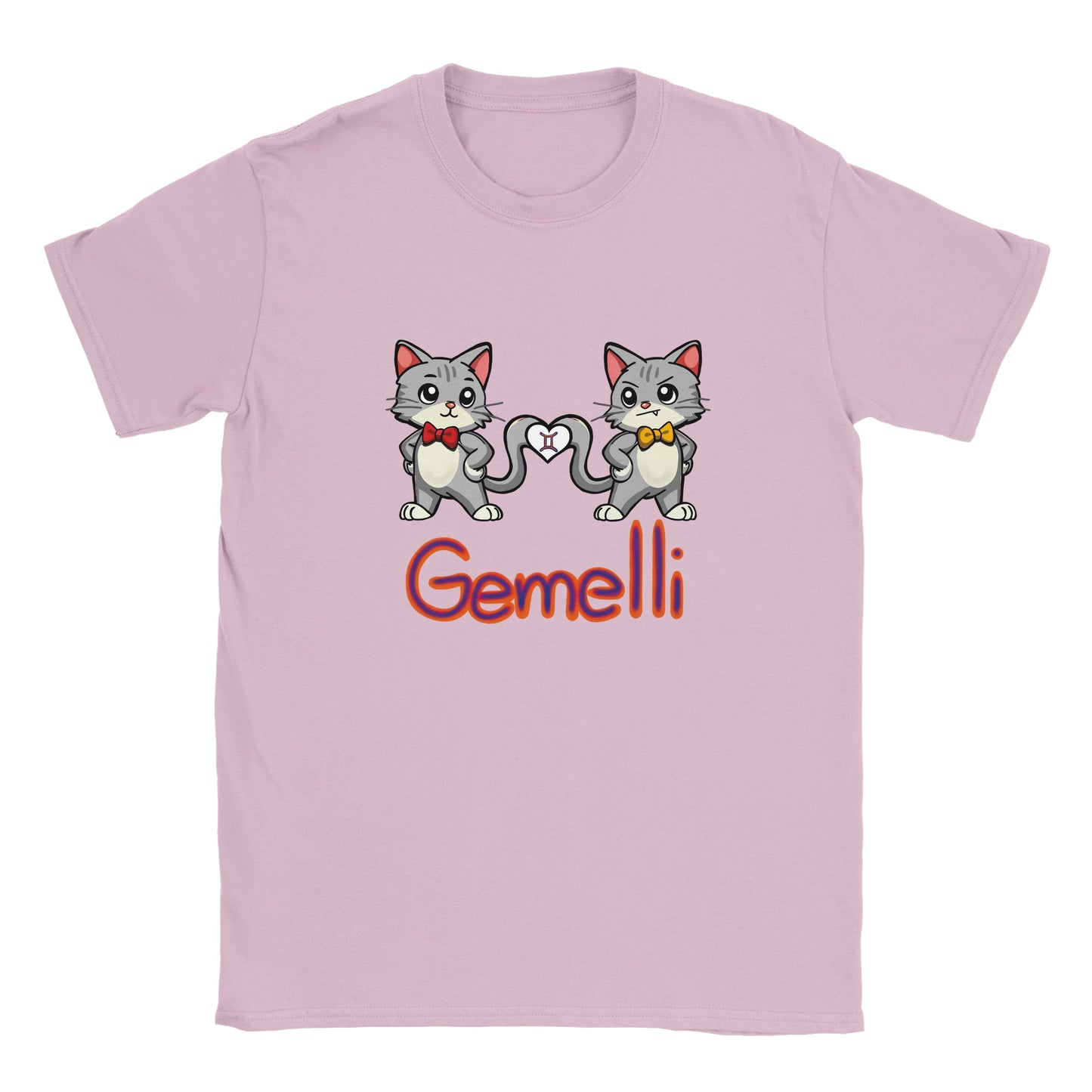 T-shirt girocollo classica per bambini gemelli