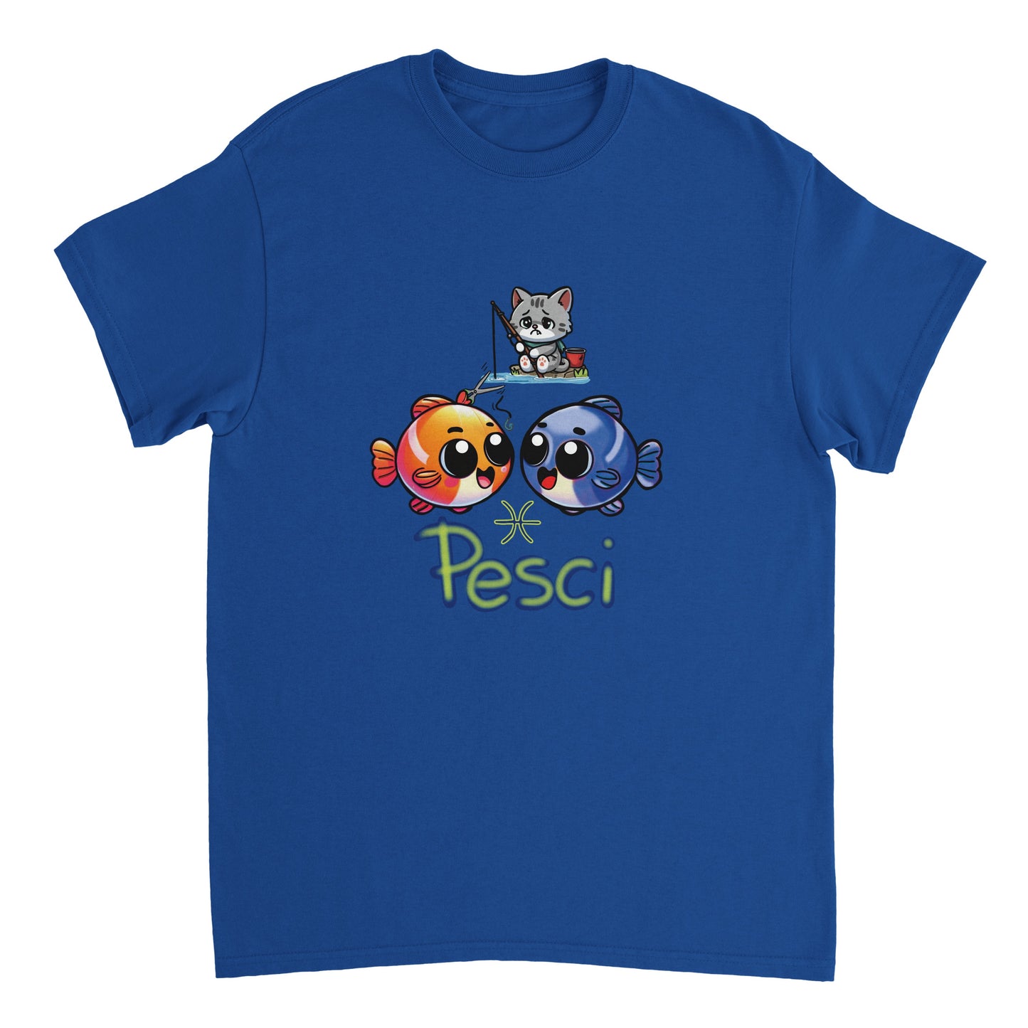 T-shirt girocollo unisex pesci