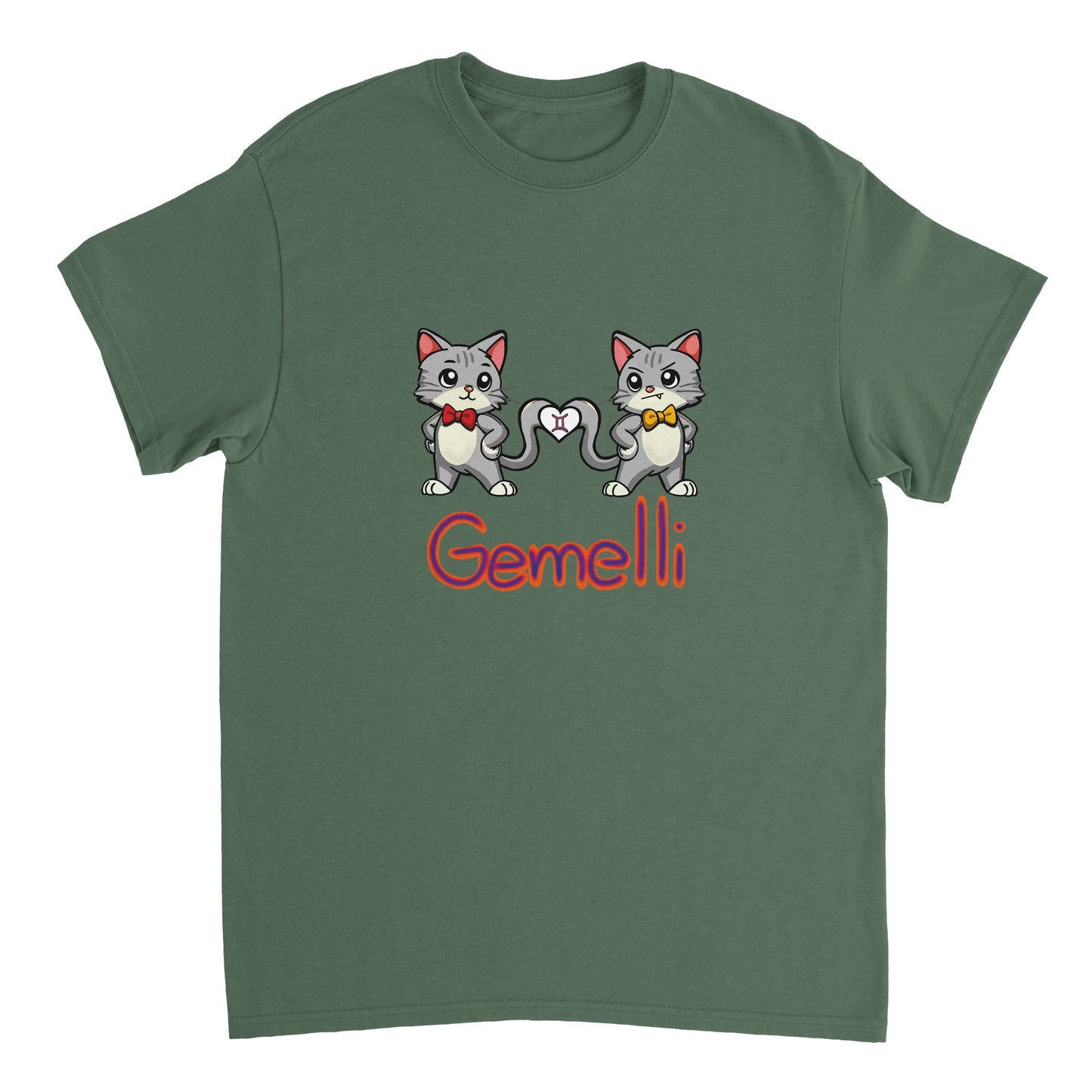 T-shirt girocollo unisex gemelli