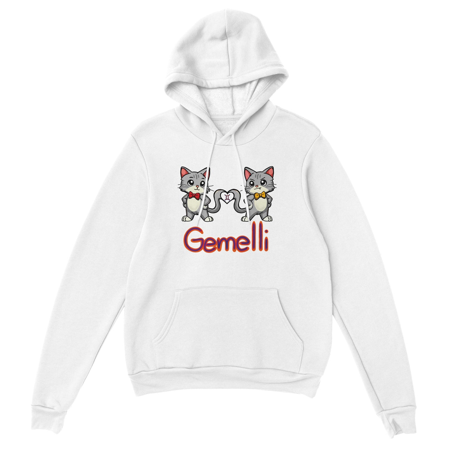 Felpa con cappuccio classica unisex gemelli