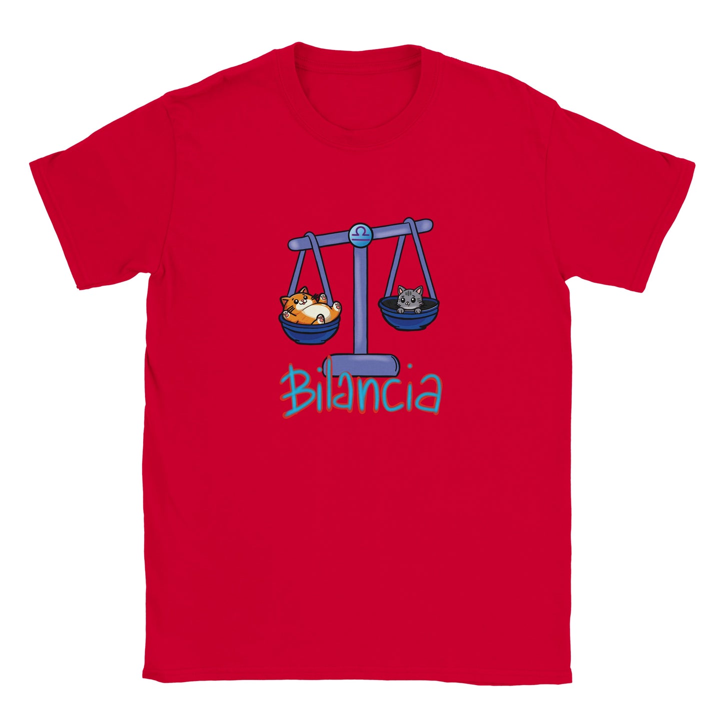 T-shirt girocollo classica per bambini bilancia