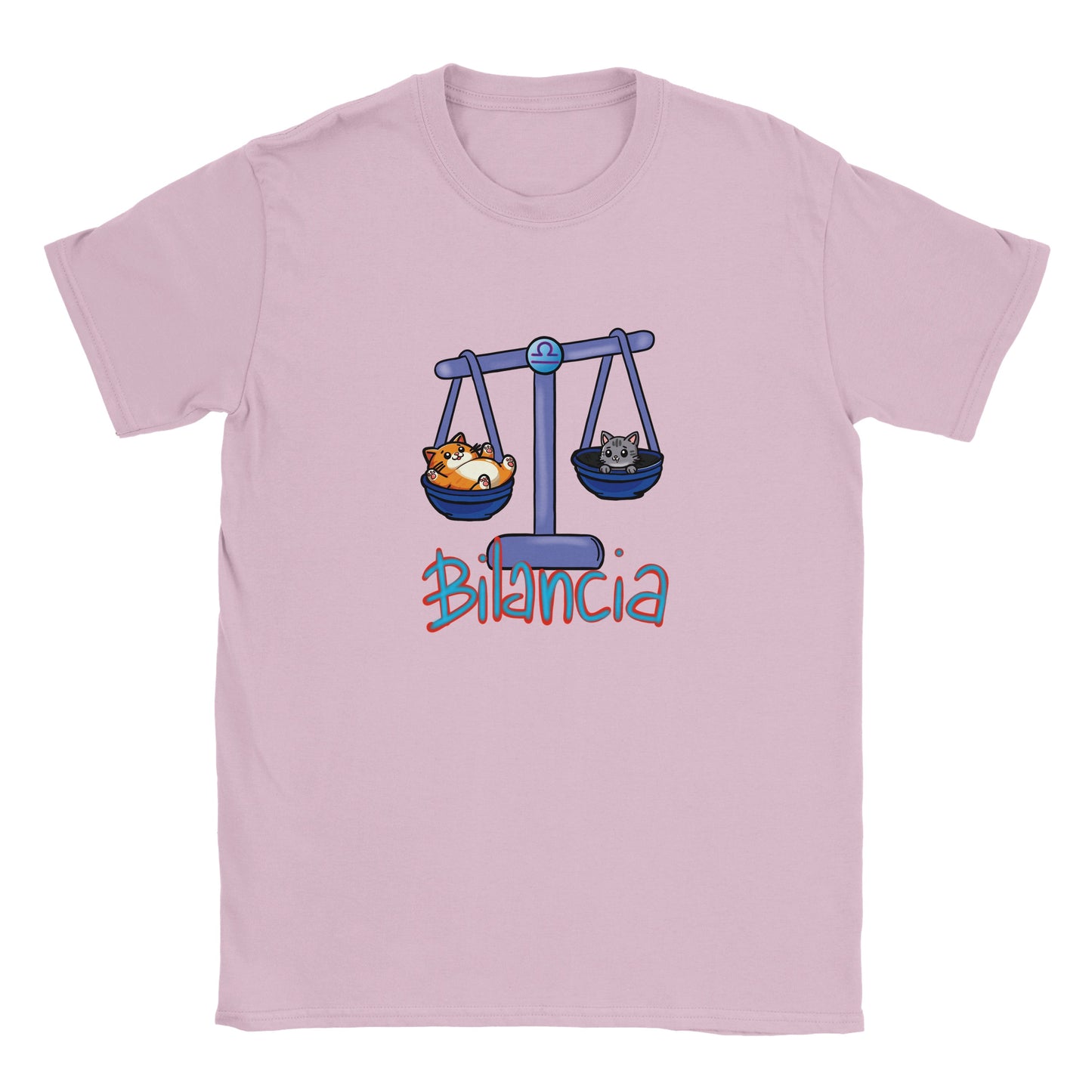 T-shirt girocollo classica per bambini bilancia