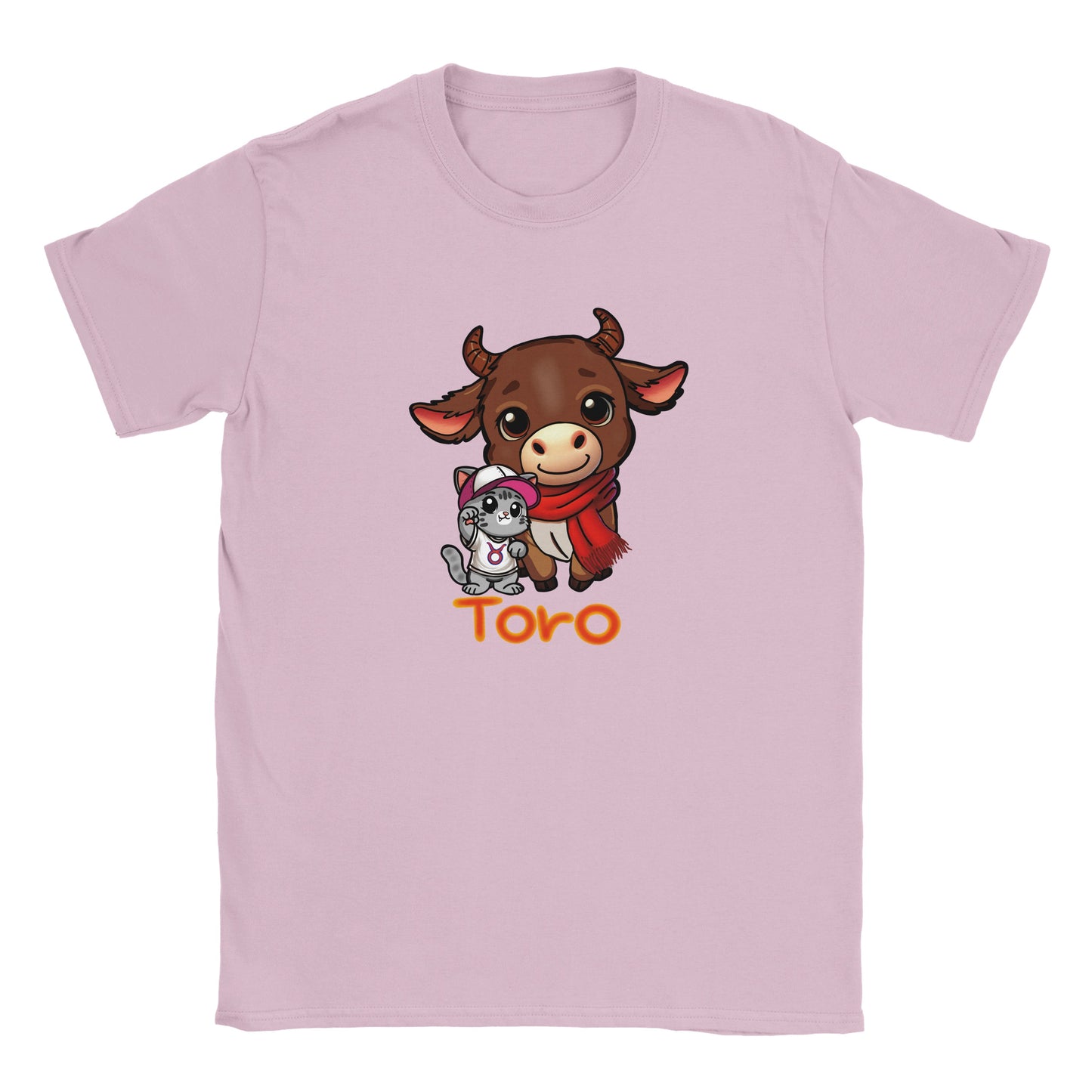 T-shirt girocollo classica per bambini toro