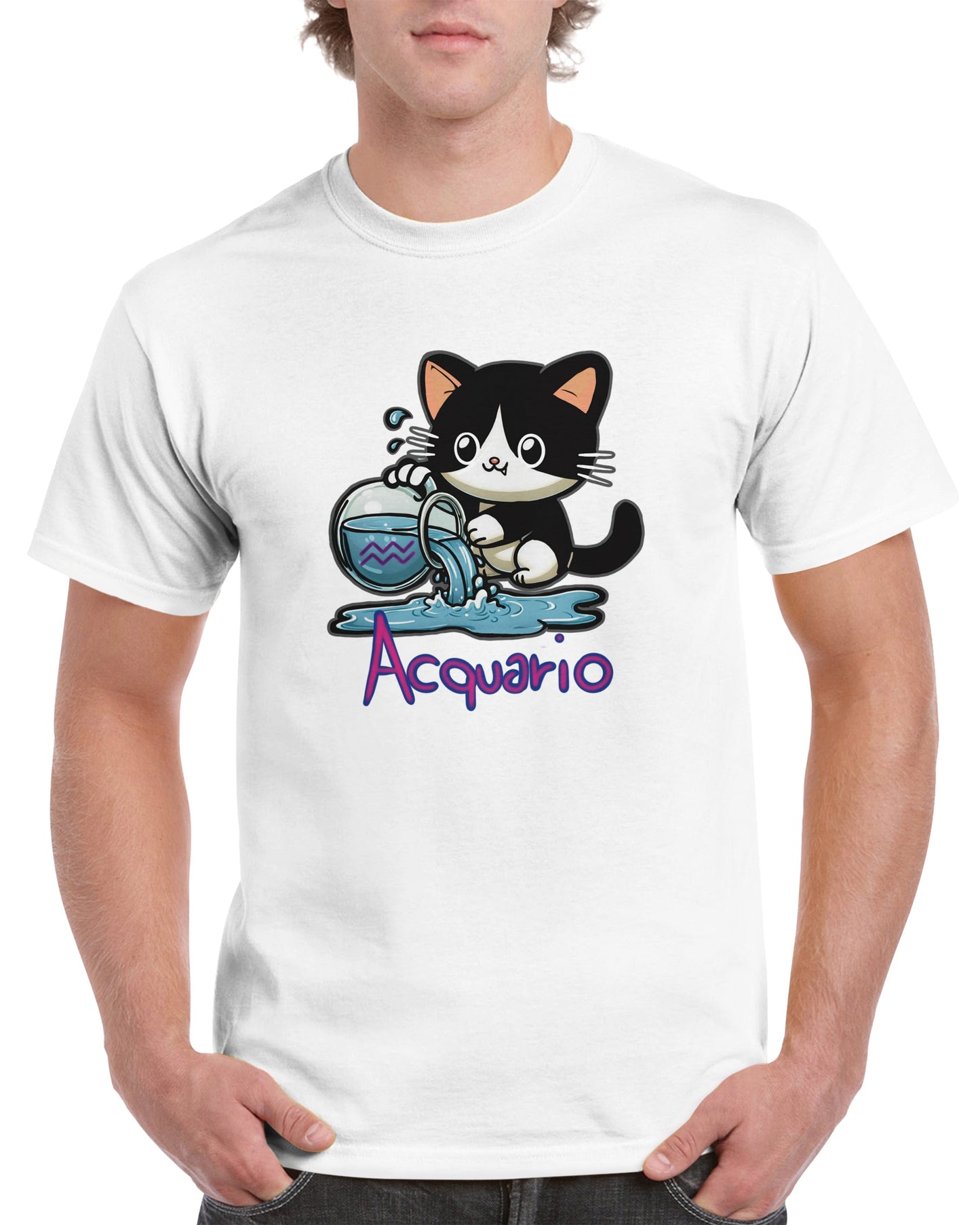 T-shirt girocollo unisex acquario