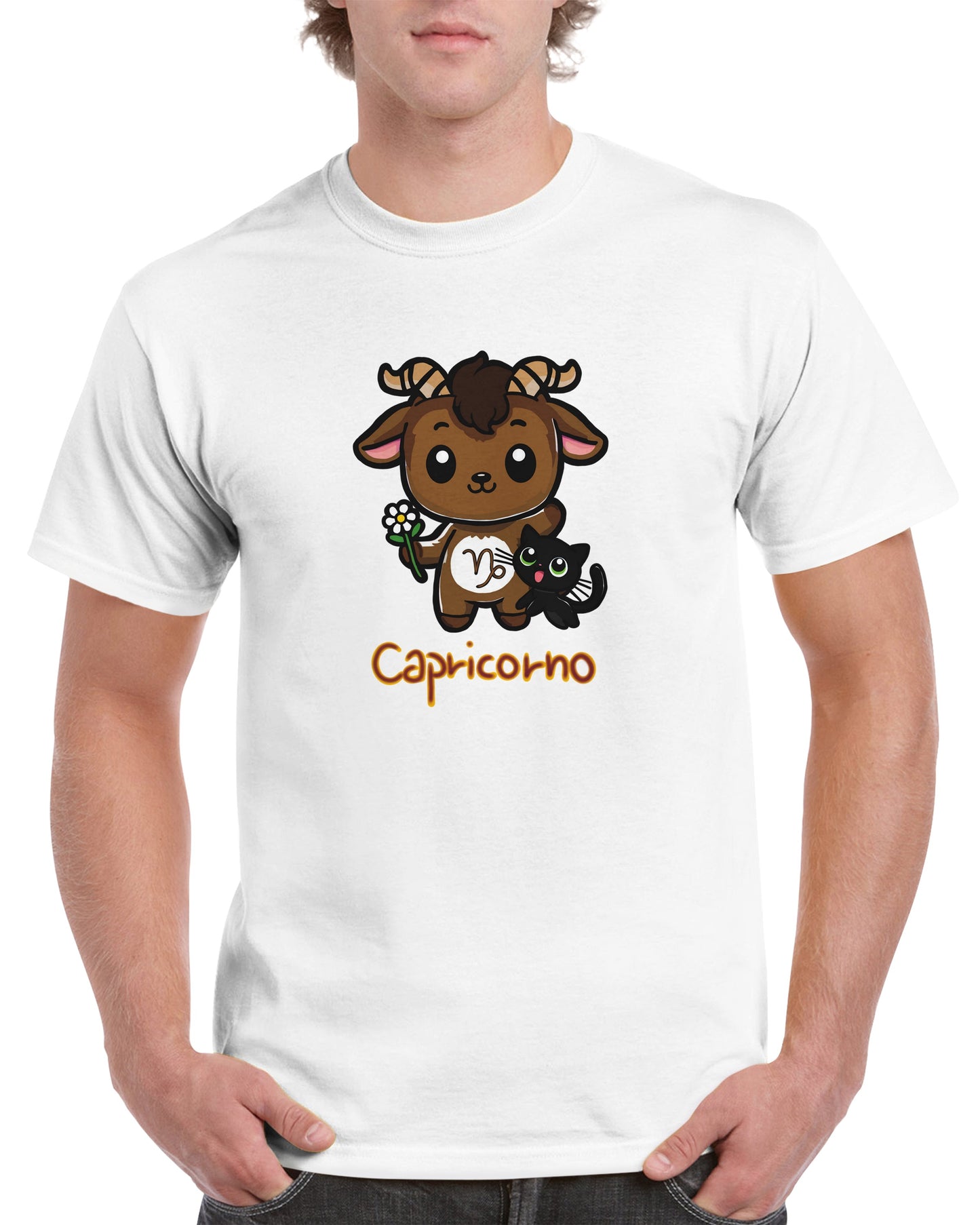 T-shirt girocollo unisex capricorno