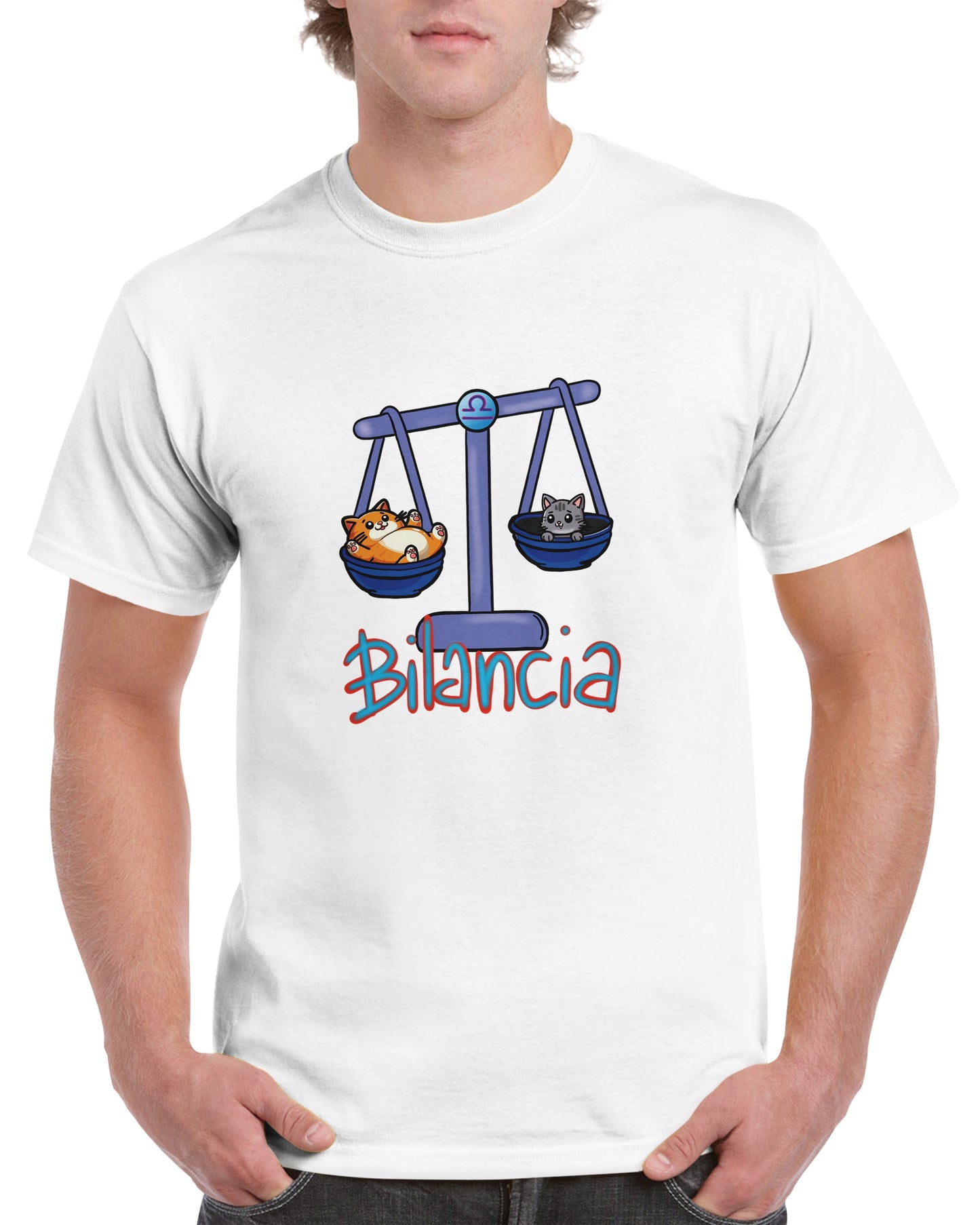 T-shirt girocollo unisex bilancia