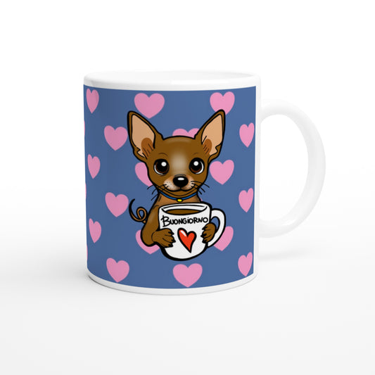 Tazza bianca in ceramica 11 once