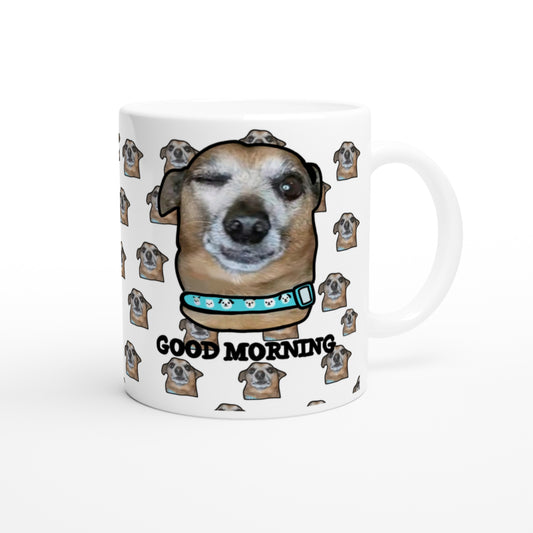 Tazza bianca in ceramica 11 once