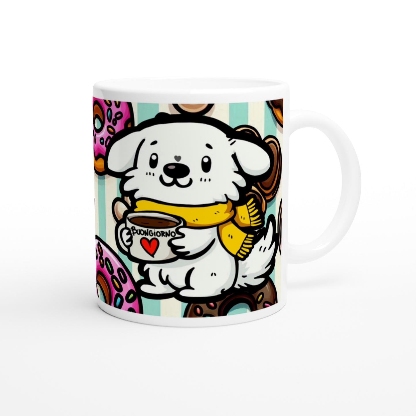 Tazza bianca in ceramica 11 once